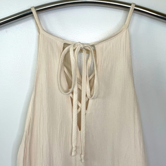 MOSSIMO SUPPLY CO. | Women’s Cream Colored Casual Tie Back Dress Size XS - Picture 7 of 8